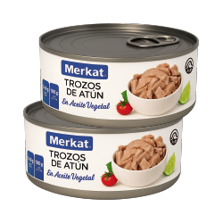 Trozos de Atún en Aceite Vegetal
