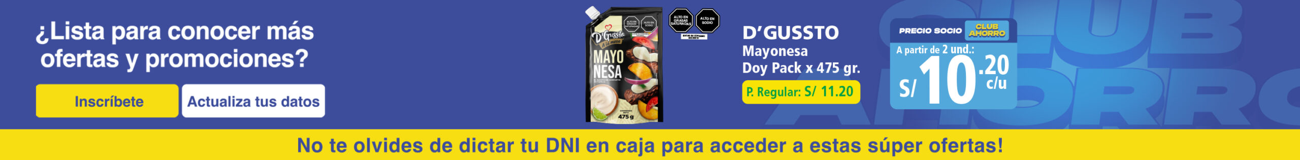 Ofertas con el Club Ahorro